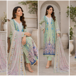 Pakistani Cotton Three Piece